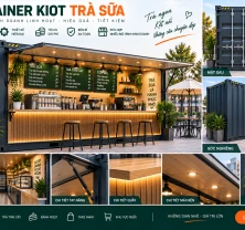  Container kiot trà sữa